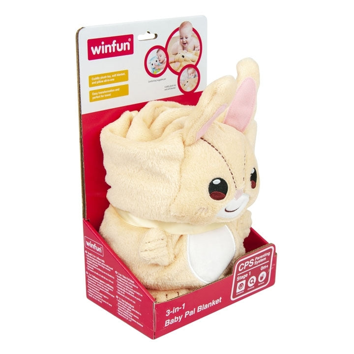 3-IN-1 Bunny Baby Pal Soft Blanket