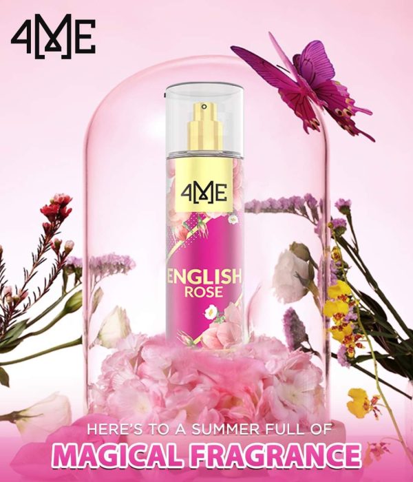 4me English Rose Roll On Deodorant 50ml