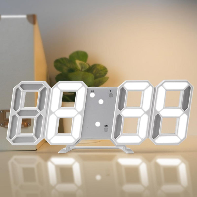 Multi-Functional Modern Design 3D LED Digital Clock