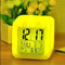 Multi-Functional Dice Shape LED Lighting Color Changing Digital Table Clock