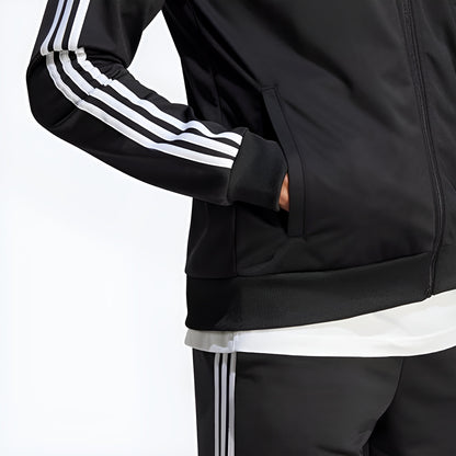 Men’s Trendy Three-Stripes Best Quality Full-Sleeve Tracksuit