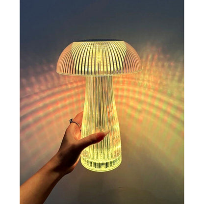 Mushroom Shape USB Rechargeable RGB Lighting Touch And Remote Control Table Lamp