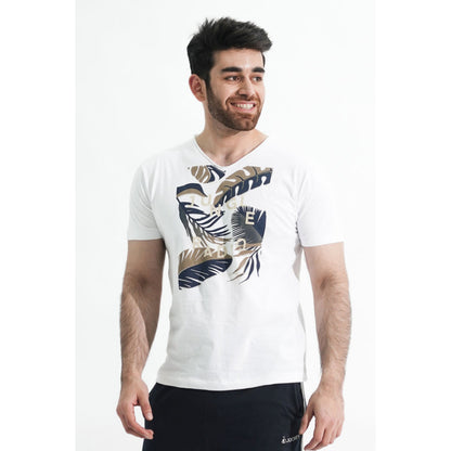 Pack Of 2 Men’s180gsm High Quality Knitted Single Jersey Printed Cotton T-Shirts