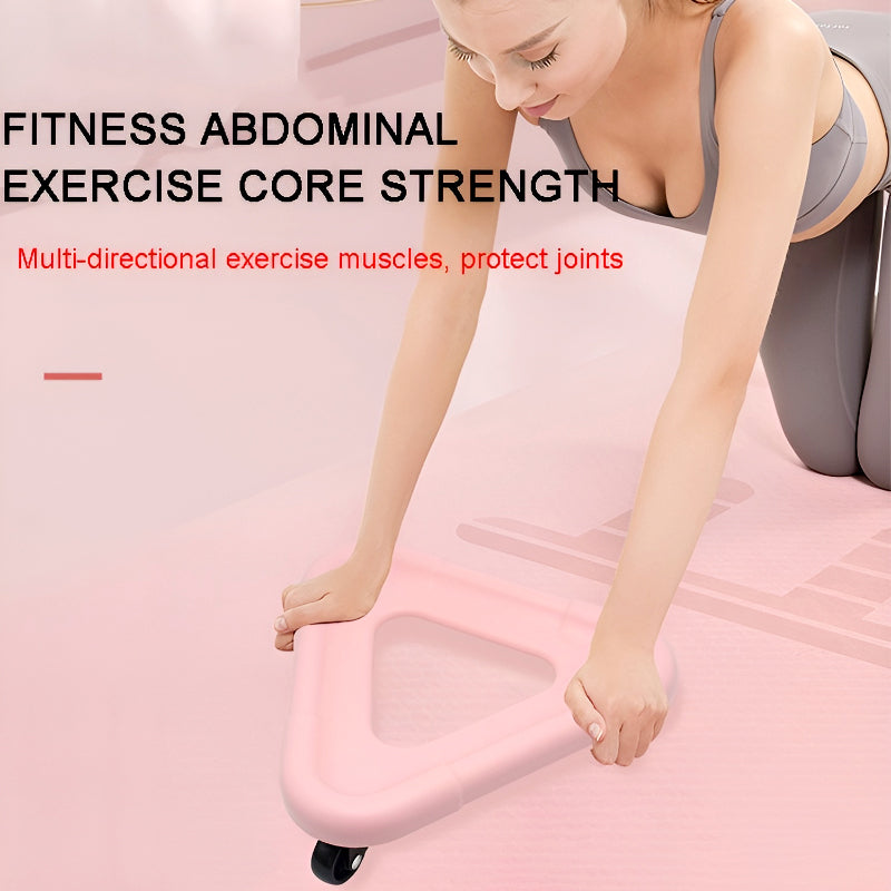 Three-Wheel Abdominal Exerciser – High-Quality Core Workout Equipment for Home Use