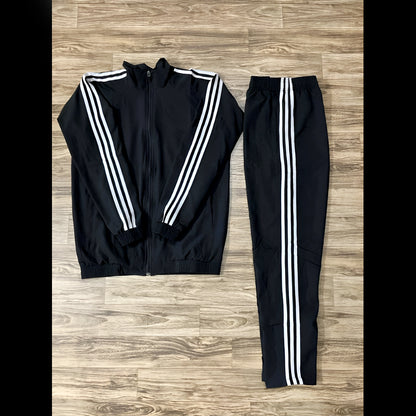 Men’s Trendy Three-Stripes Best Quality Full-Sleeve Tracksuit