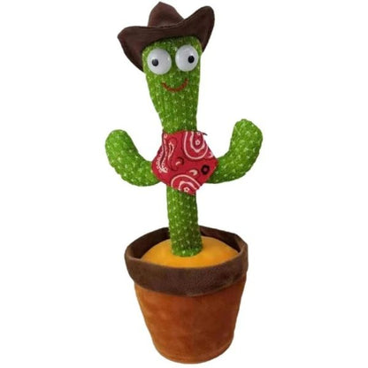 Dancing Cactus Toy With Mufler Hat (rechargeable) (with Box)