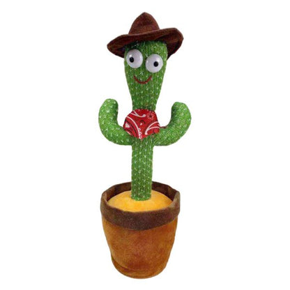 Dancing Cactus Toy With Mufler Hat (rechargeable) (with Box)