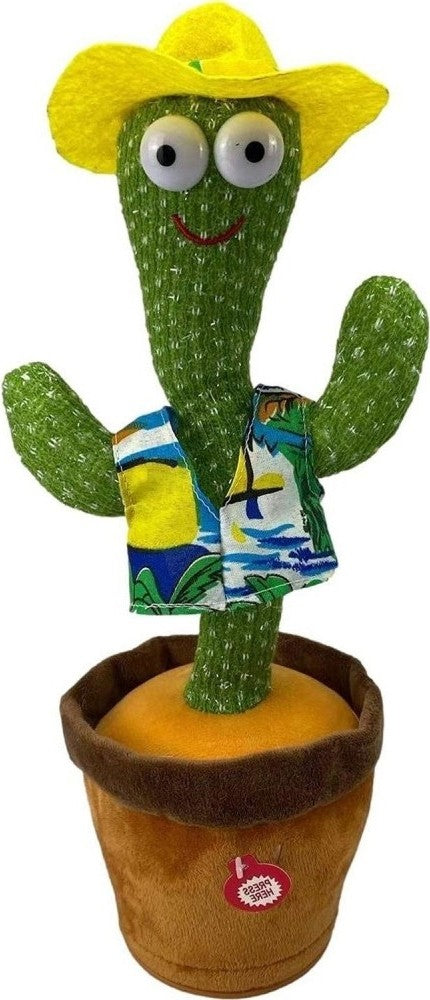 Dancing Cactus Toy With Mufler Hat (rechargeable) (with Box)