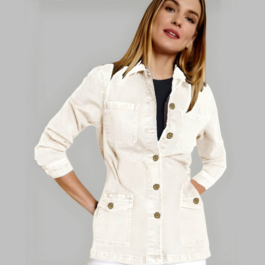 Fashionable Denim Short Coat For Women Classy Winter Wear