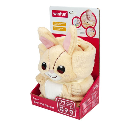 3-IN-1 Bunny Baby Pal Soft Blanket