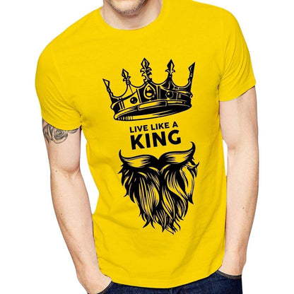 Pack Of 3 Men’s Round Neck 180gsm High Quality Knitted Single Jersey Printed Cotton T-Shirts