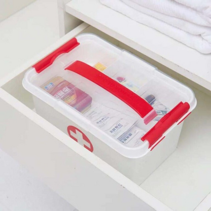 First Aid Kit Box Home Medicine Storage Box Plastic Pill Case Large Capacity Medical Organizer Container