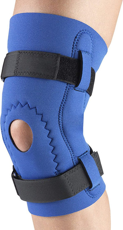 Flexible Knee Support Brace – Hinged, Adjustable Patella Support – Lateral / Medial Ligament Meniscus – Knee Sprains For Soccer, Basketball, Skiing, Hockey, Running, Water Sports