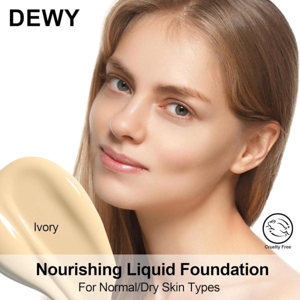 Fv Liquid Foundation Full Coverage Waterproof Long Lasting Makeup Matte Finish Concealer Tube Foundation