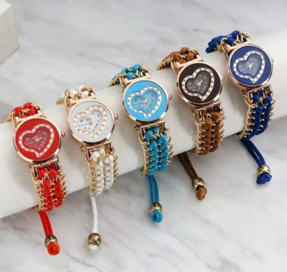 Girl Stainless Steel Bracelet Stylish Watch