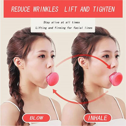 (1 BUY 1 GET FREE ) Jawline Exerciser | Face Exerciser, Facial Yoga For Skin Tighten Firm, Double Chin Breathing Exercise Device Jaw Face Slimmer