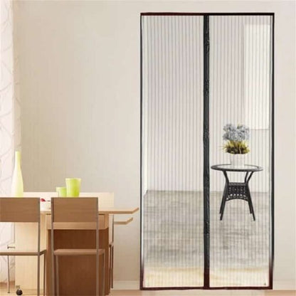 Magic Mesh Deluxe- Hands Free Magnetic Screen Door, Mesh Curtain Keeps Bugs Out