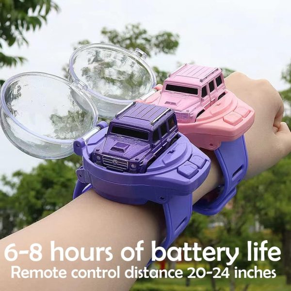 Mini Car With Remote Control Mini Remote Control Car Watch Racing Car Usb Charging Cartoon Rc Small Car Kids Toys