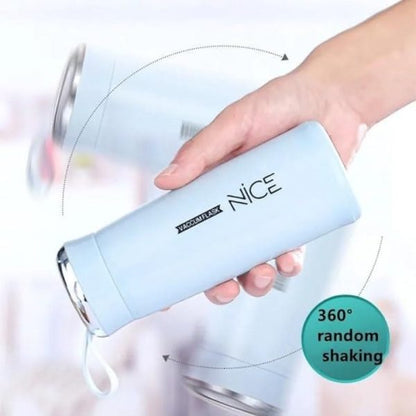 Nice Glass Bottle Water Mini Flask Bottle With Vaccum Flask And Loop Temperature Resistant, 400ml