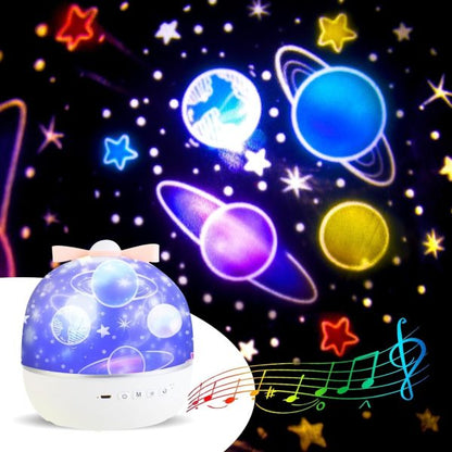 360° Rotating Solar System Projector Night Light For Kids