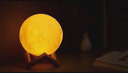 Led Moon Ball Lamp – 3d Printed Lunar Lamp Colorful Night Light For Kid