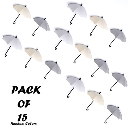 Pack Of 15 Pcs Umbrella Hook Wall Door Key Hanger Key Holder Decorative Hooks