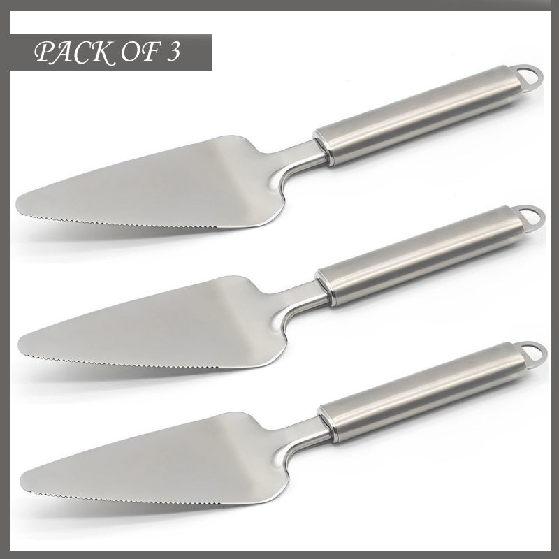 Pack Of 3 High-Quality Stainless Steel Cake And Pizza Servers