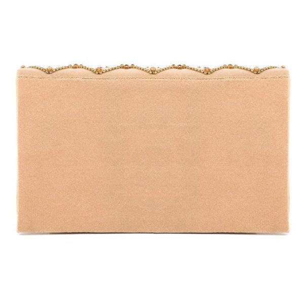 Women’s Velvet Embroidered Fancy Hand Clutch For Women’s